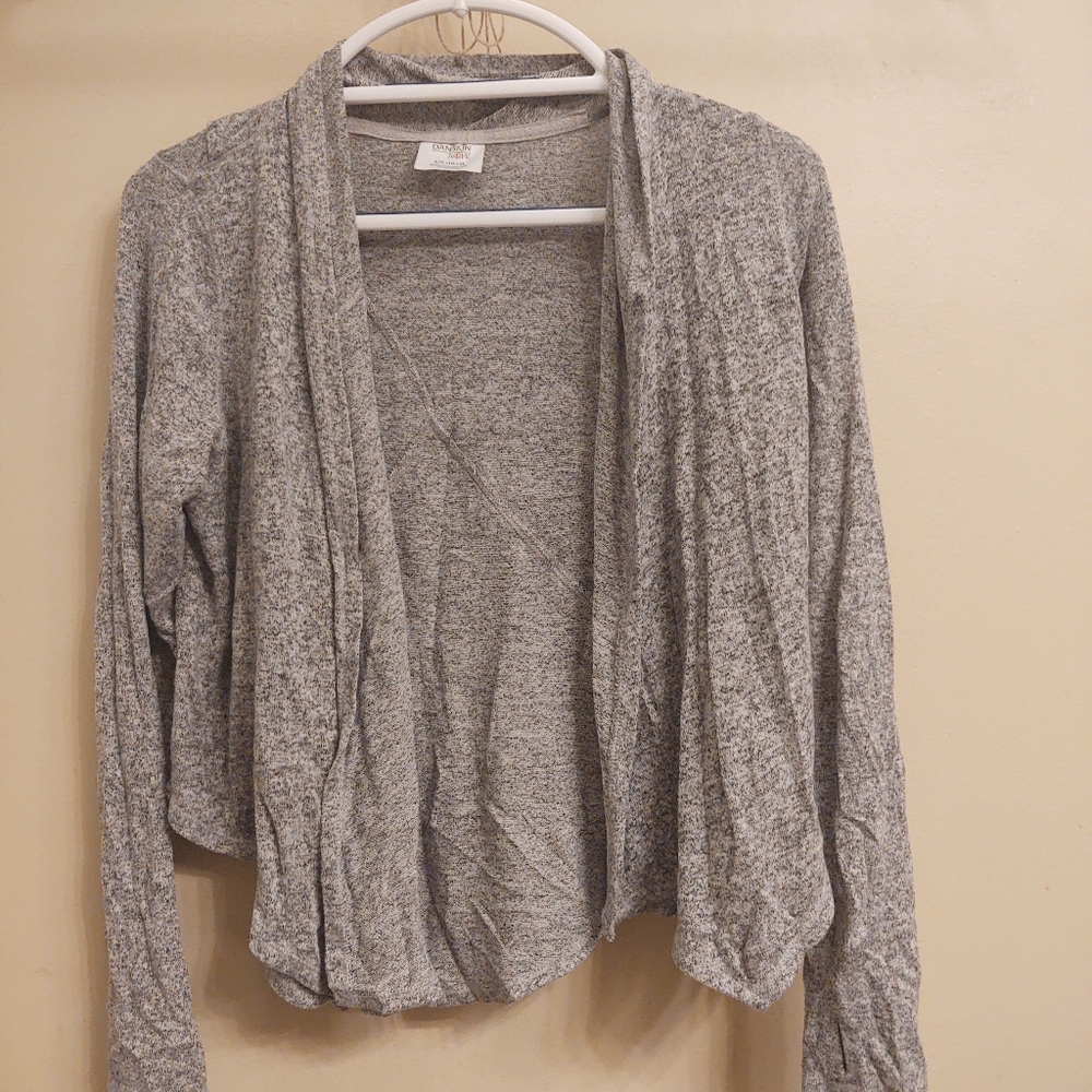 Gray cardigan